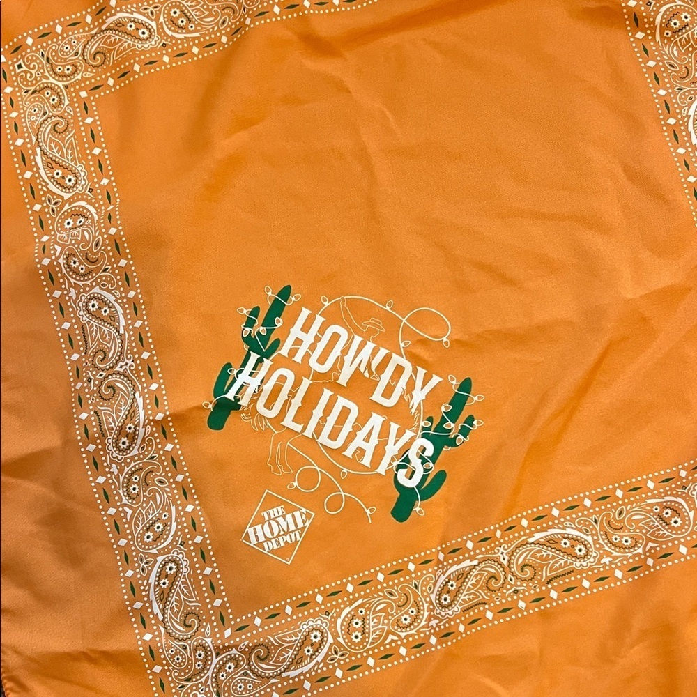 Orange Holiday Bandana
